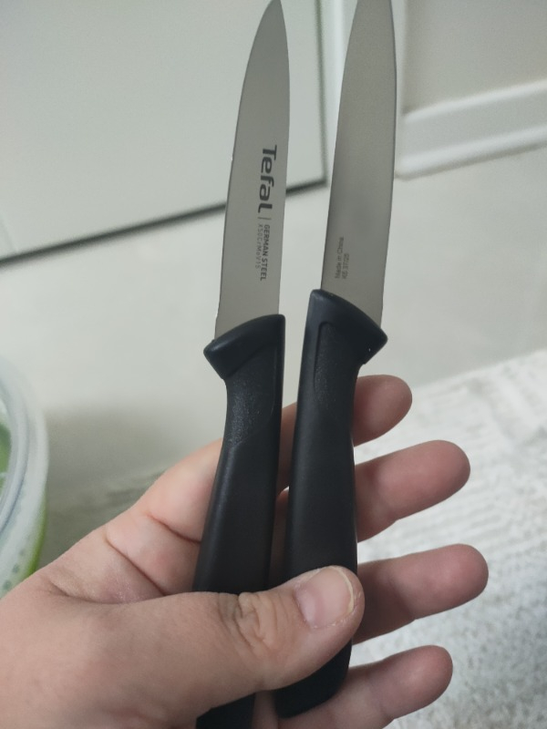 Tefal Colorfood Soyma Bıçağı 8cm Siyah
