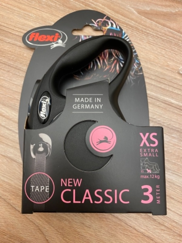 Flexi New Classic 3M Şerit Xs Siyah Otomatik Tasma
