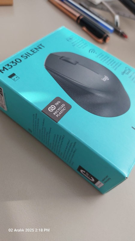 LOGITECH M330 SILENT KABLOSUZ SİYAH 910-004909