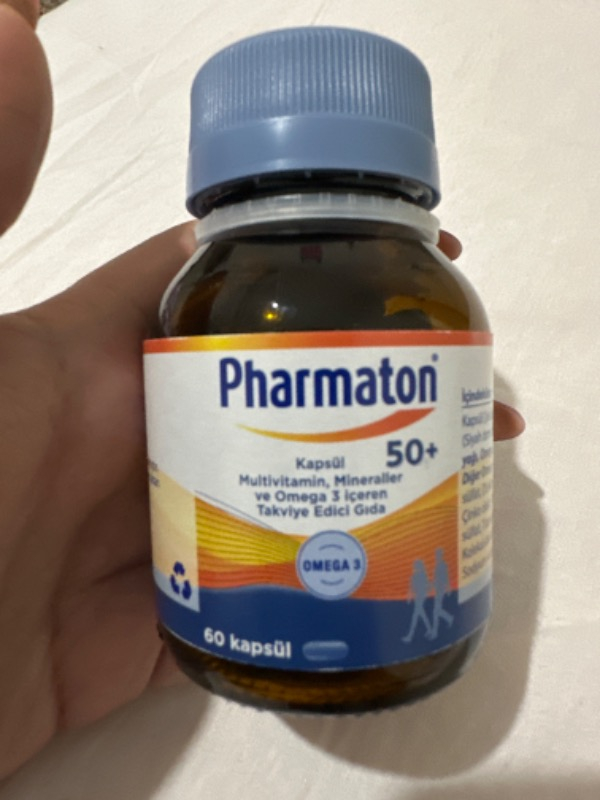 Pharmaton 50 Plus 60 Kapsül - Omega 3, Multivitamin ve Mineraller