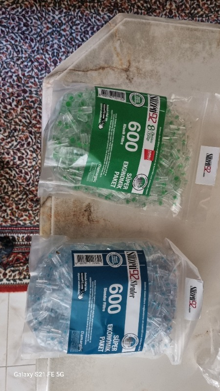 Süzen 92 Süzen92 Sigara Ağızlığı Filtresi Klasik 600 Adet 8 Delikli Filtre Özel Seri