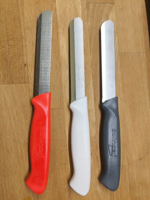 Solingen  Micro Tırtıklı Sebze Doğrama Bıçağı Karışık 6'lı