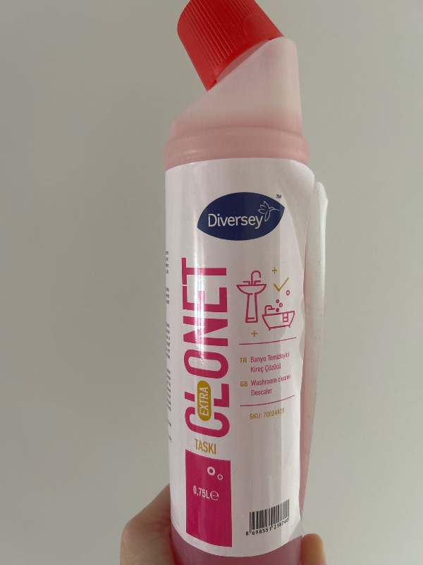 Diversey Taski Clonet Extra W41 Kireç Çözücü 750 ml Etkili Temizlik ve Parlaklık Sağlayan Formül