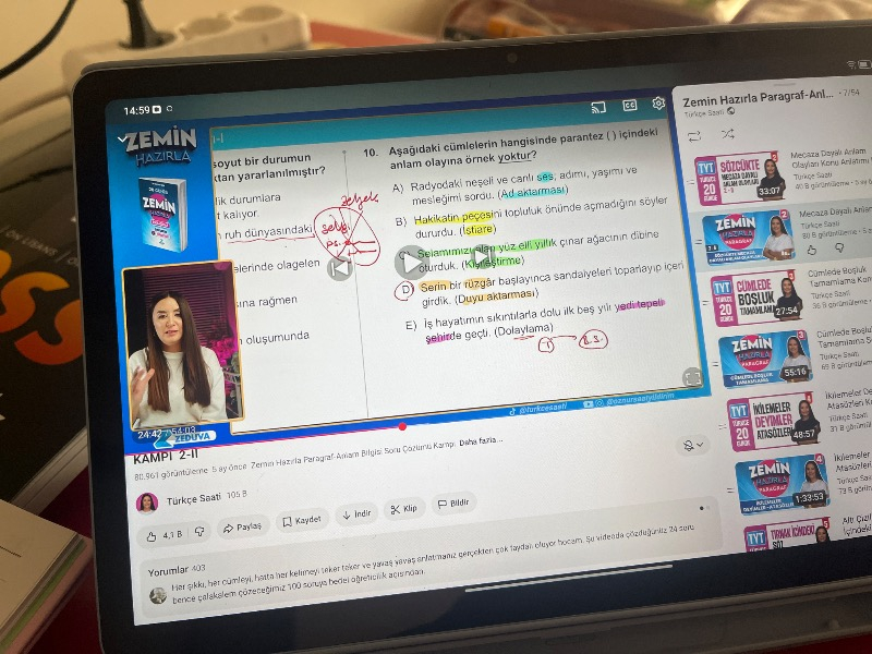 Lenovo Idea Tab 8GB 128GB 11" 2.5K Tablet+Kılıf+Kalem ZAFR0528TR