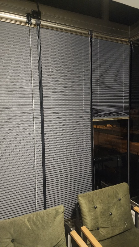Plised Home Katlanabilir Cam Balkon Plise Perde Antrasit