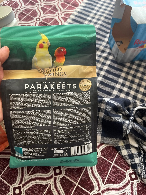 Gold Wings Premium Paraket Yemi 1 kg