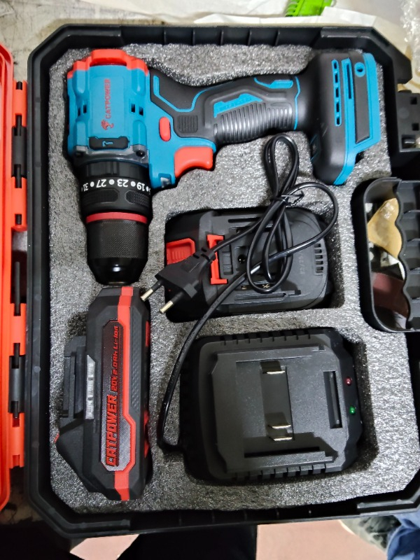 Catpower 1025 Kömürsüz Darbeli Akülü Matkap 20V 2 Ah Lion