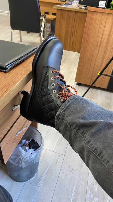 Harley Davidson New Worker Erkek Siyah Deri Bot