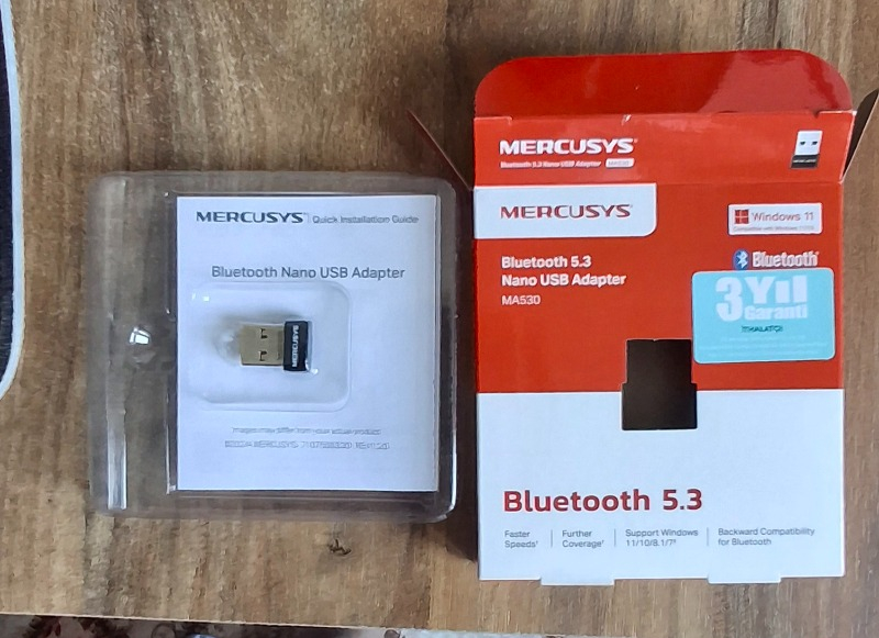 Mercusys MA530 | Bluetooth 5.3 Nano USB Adaptör | Kompakt Tasarım | Tak‑Çalıştır | Windows 7//8.1/10/11