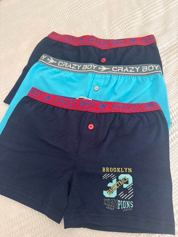 Tutku Erkek Çocuk Elastan Baskılı Boxer 6'lı Paket