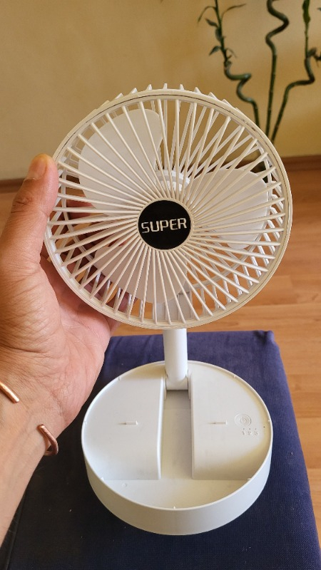 Robeve Masaüstü Vantilatör Şarjlı Vantilatör Yükselebilen Fan Vantilatör Soğutucu Fan Klima Serinletici Fan 3 Kademeli Hız Ayarı Vantilatör