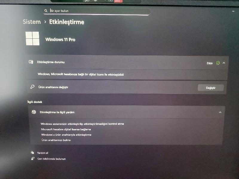 Microsoft Windows 11 Pro Key Dijital Lisans Anahtarı - 2025 Key