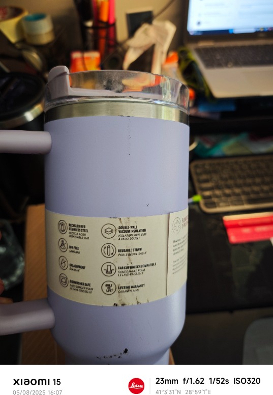Stanley Quencher Pipetli Termos Bardak 1.18 Lt Lila