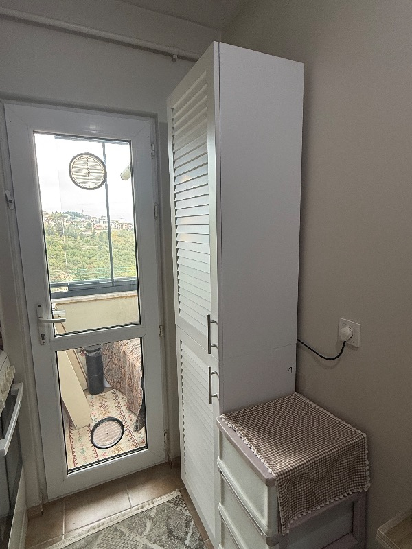 Nurcelant Kombi Dolabı 210 cm Panjur Kapaklı Beyaz