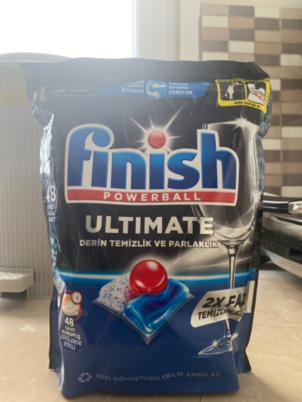 Finish Ultimate 48 Kapsül Bulaşık Makinesi Deterjanı Tableti (1 x 48 Kapsül)