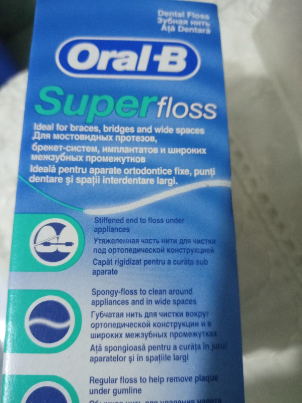 Oral-B Diş İpi Super Floss 50 Adet