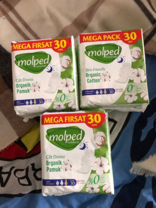 Molped Pure&soft Hijyenik Ped Gece Süper Mega Paket 90 Adet