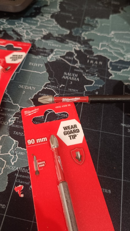 Milwaukee Bits Uç Pz2 90 mm. 1'li Paket Shockwave