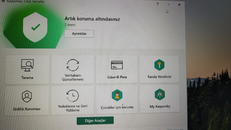 Kaspersky Total Security 1 Kullanıcı 1 Yıl Türkçe Anti Virüs Programı 2021 Sürüm