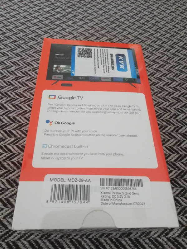 Xiaomi Mi Box S 4K Android TV Box (2. Nesil)