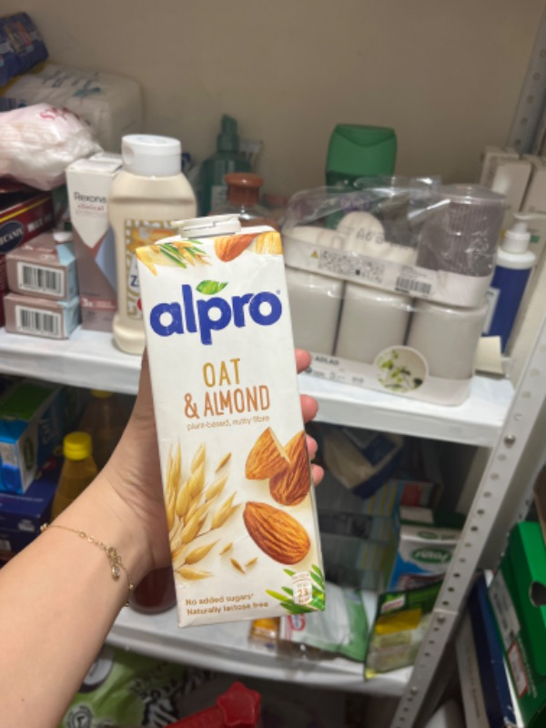 Alpro Yulaf & Badem İçeceği 1lt Laktozsuz Bitkisel Vegan Süt
