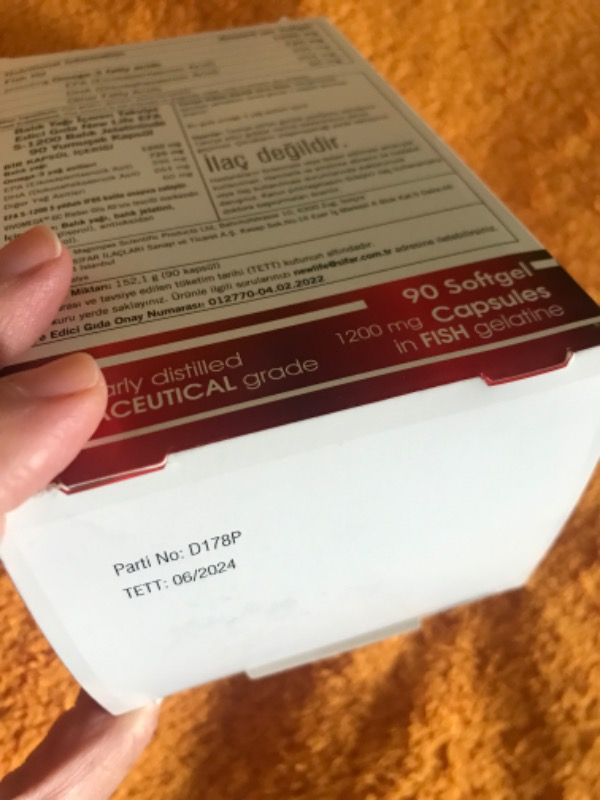 New Life Efa S-1200 Mg 90 Kapsül Omega-3 İçeren Balık Yağı Takviyesi Trigliserit Form