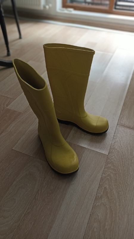 Ulaş PVC İşçi Çizmesi Merdane Kısa Sarı