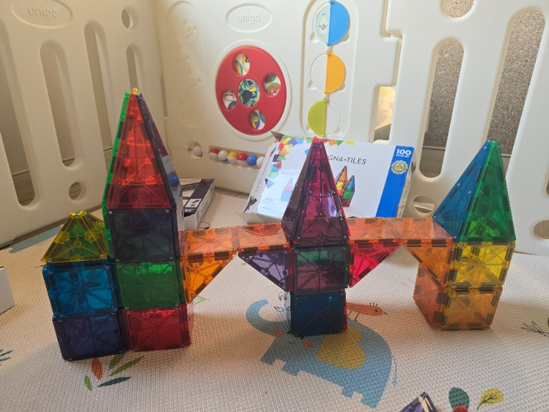 Magna-Tiles Clear Color 100 Parça