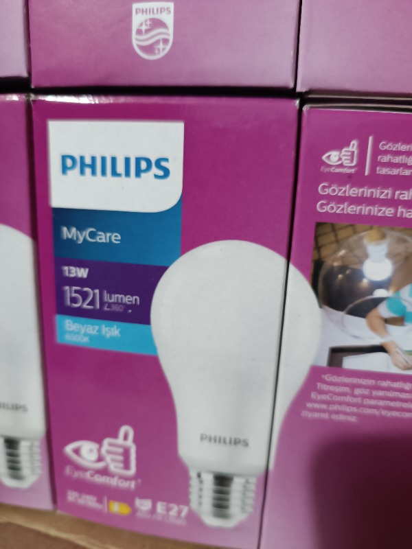 Philips Essential LED Lamba 13W - 100W E27 Duy 6500K Beyaz Işık( 6 Lı Paket)