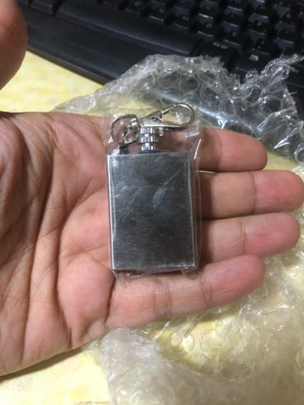 Metal Kibrit Çakmak Zippo Benziniyle Çalışan