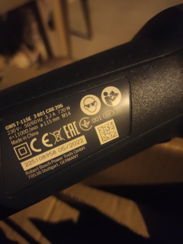 Bosch Gws 7-115 E Devir Ayarlı Avuç Taşlama 115 mm
