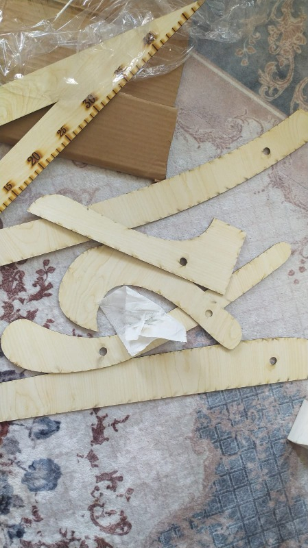 Tokia Terzi-Modelist-Tekstil 6 Parça Ahşap Cetvel Riga Gönye Takımı
