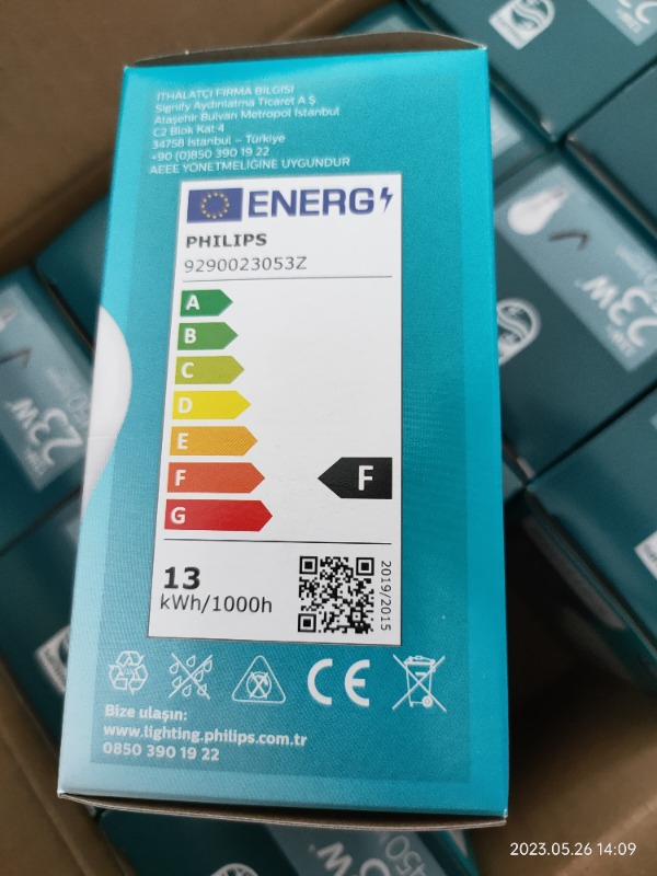 Philips Essential LED Lamba 13W - 100W E27 Duy 6500K Beyaz Işık( 6 Lı Paket)