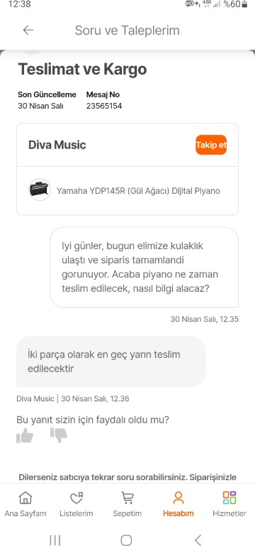 Yamaha YDP145R (Gül Ağacı) Dijital Piyano