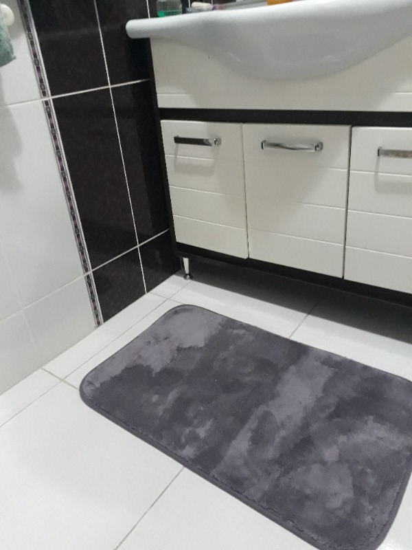 Madame Coco Carol 2'li Banyo Paspası - Koyu Mürdüm - 50 x 80 + 45 x 50 cm