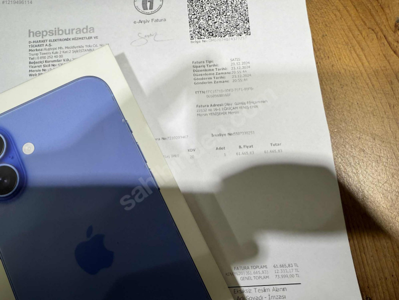 iPhone 16 Plus 256GB Lacivert Taş