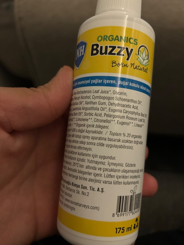 Nurse Harvey's Organics Buzz Off 175 ml