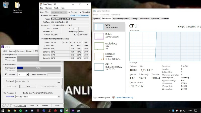 Snowman M200 Combo Intel/AMD 9cm Led CPU Fan