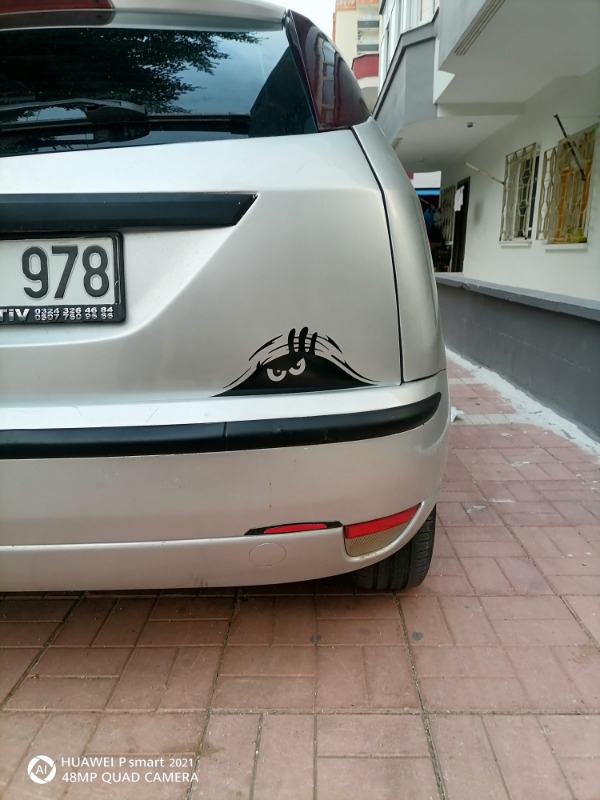 Quart Bagajdan Bakan Adam Oto Sticker, Araba Sticker