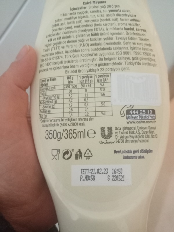 Calve Sos Ketçap + Mayonez 2'Li Set 750 gr