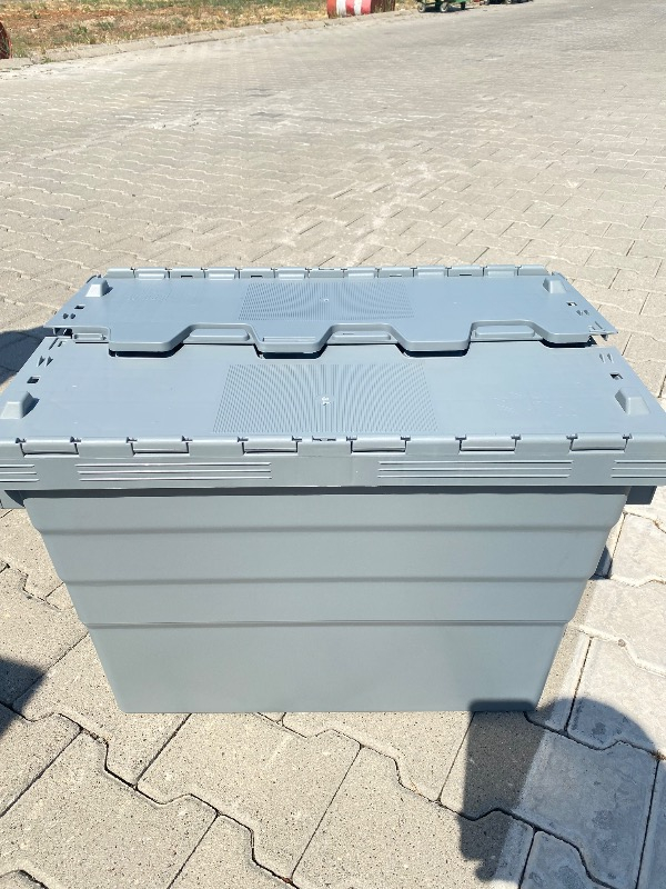 Sembol Plastik Spkm 416 GRİ Kapalı Konik Menteşeli Kasalar