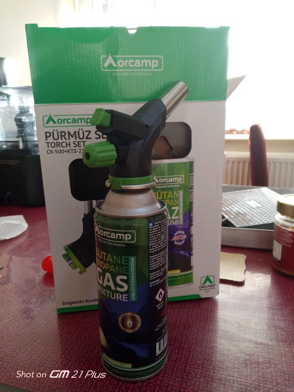 Orcamp Kamp Ocağı Kendinden Çakmaklı Pürmüz Seti 227 gr Gaz Kartuşlu Taşınabilir Outdoor Kullanım