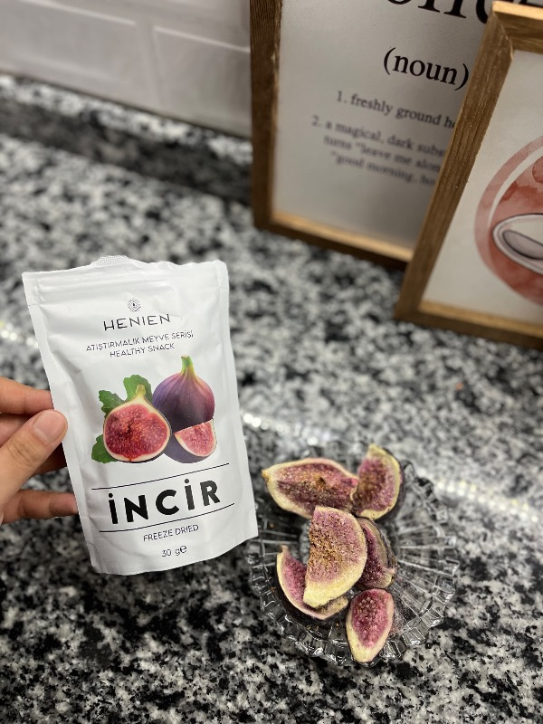 Henien Dondurularak Kurutulmuş İncir 30 Gr - Koruyucu ve Katkı Maddesi İçermeyen Freeze Dried İncir