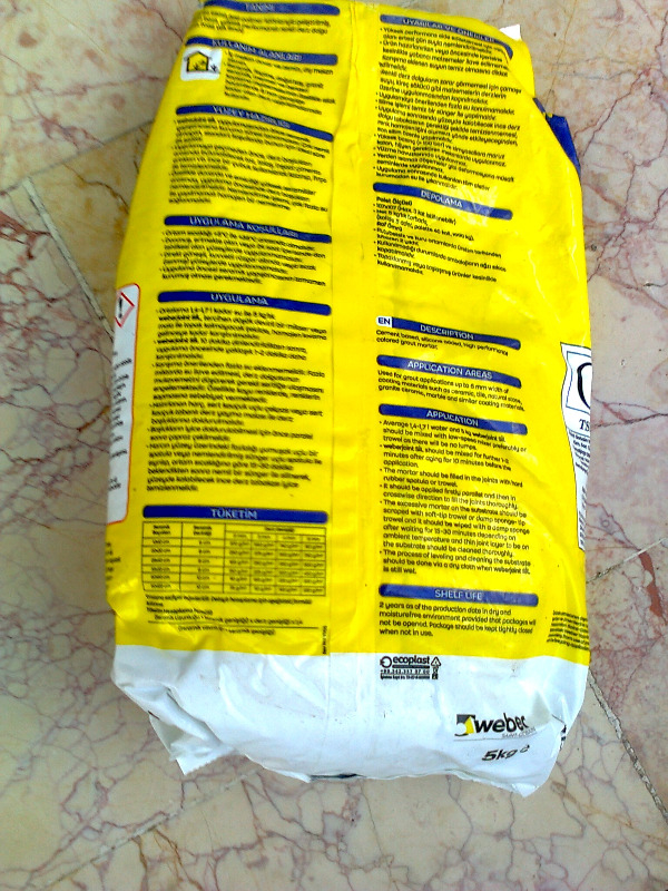 Weber Silikonlu Derz Dolgusu 5 Kg Beyaz