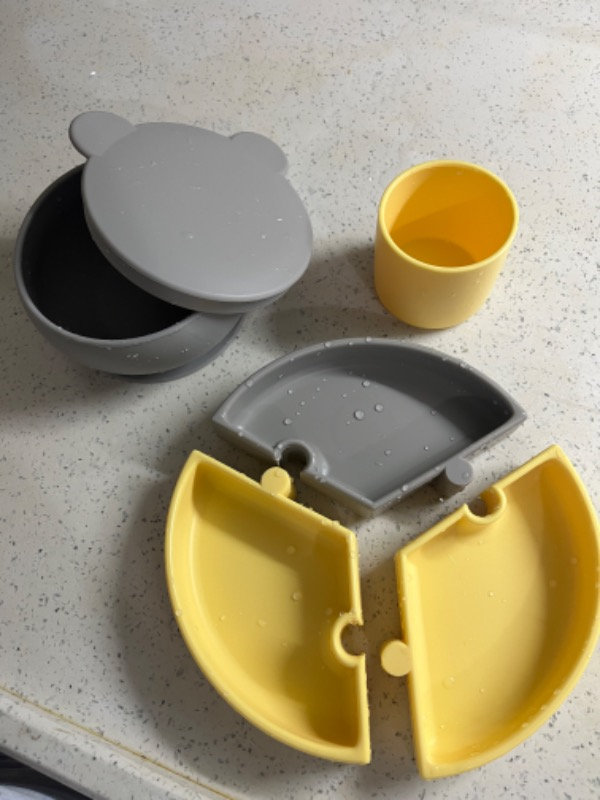 OiOi Silikon Mini Bardak - Mellow Yellow
