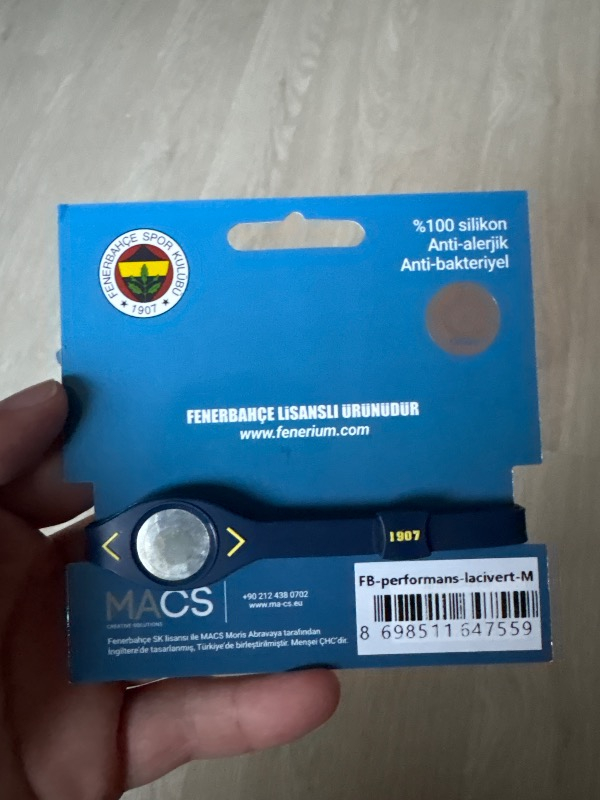 Fenerbahçe Lisanslı FB Bileklik FB-performans-lacivert-M