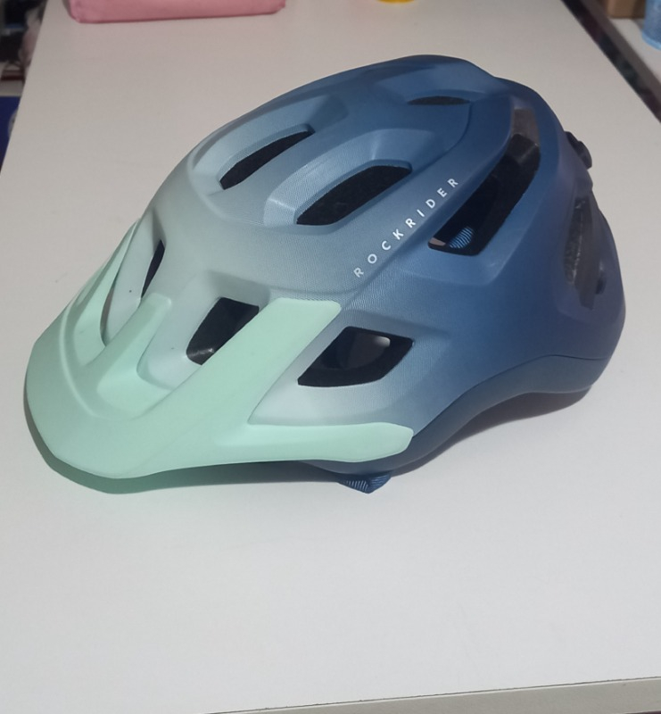 Decathlon ROCKRIDER Dağ Bisikleti Kaskı - Mavi / Degradeli - Expl 500