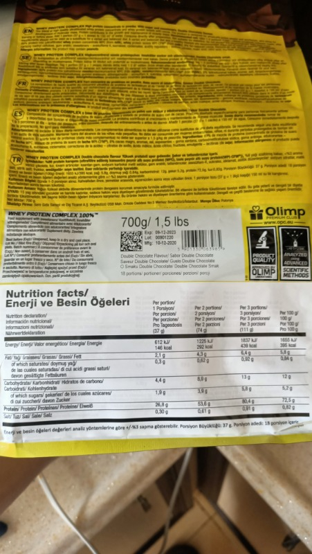 Olimp Whey Protein Complex Double Çikolata 700 gr