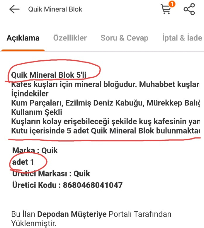 Quik Mineral Blok