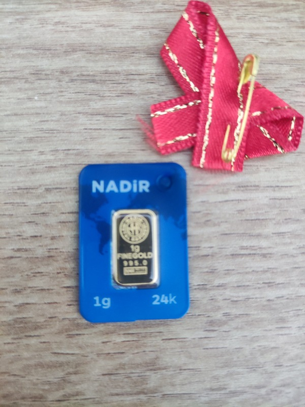 Nadir Gold 24 Ayar Külçe Gram Altın 1 Gr.